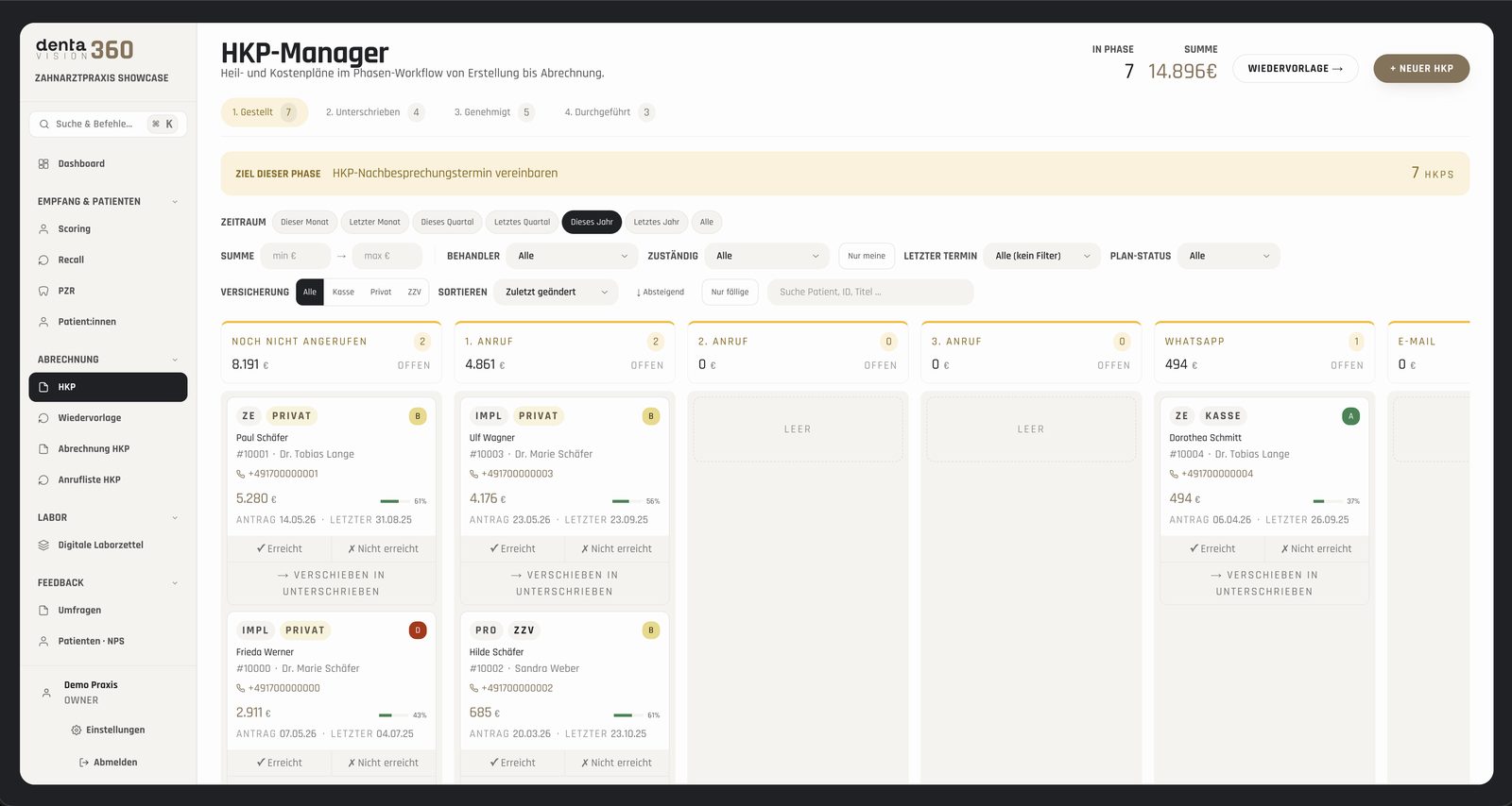 Denta1 Vision – HKP-Manager