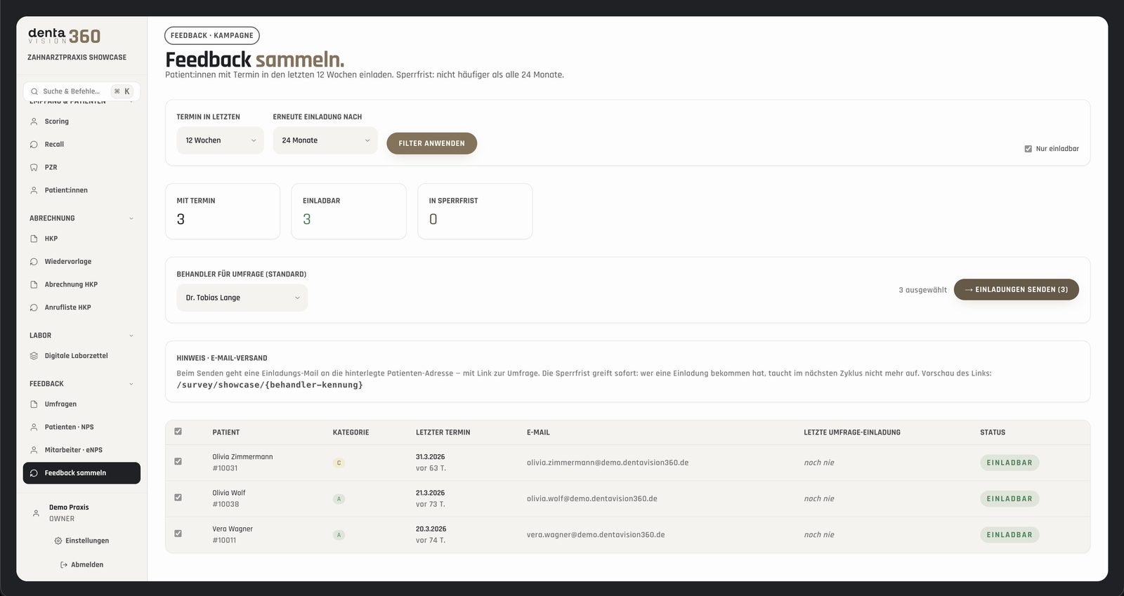 Denta1 Vision – Feedback & Stimmung